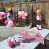 Tafeldecoratie met folieballon (babythema)