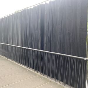 Pipe & Drape zwart 3 meter