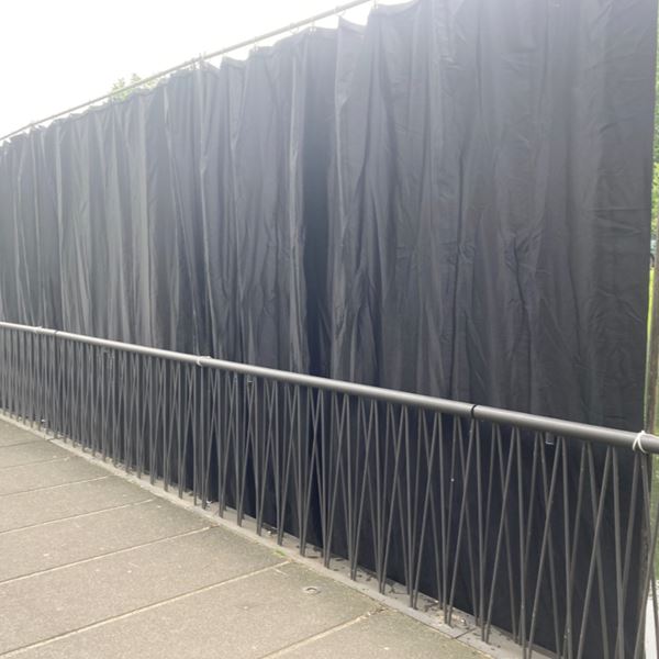 Pipe & Drape zwart 3 meter Pipe & Drape zwart 3 meter